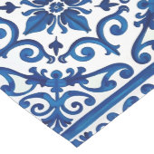 Italiaanse stijl, Mediterraan, mozaïek, blauw, Medium Tafelloper (Hoek)