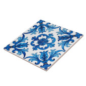 Italiaanse stijl, Mediterraan, mozaïek, blauw, Tegeltje (Zijkant)