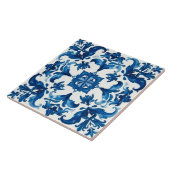 Italiaanse stijl, Mediterraan, mozaïek, blauw, Tegeltje (Zijkant)