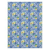 Italiaanse stijl, mozaïek, blauw, citroen, tafelkleed (Voorkant)