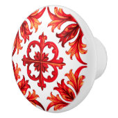 Italiaanse stijl, mozaïek, rood keramische knop (Rechts)