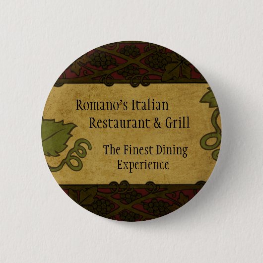Italiaanse stijl - Restaurant/winkel Button toevoe (Voorkant)
