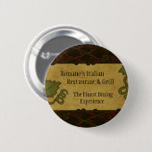 Italiaanse stijl - Restaurant/winkel Button toevoe (Voorkant /achterkant)