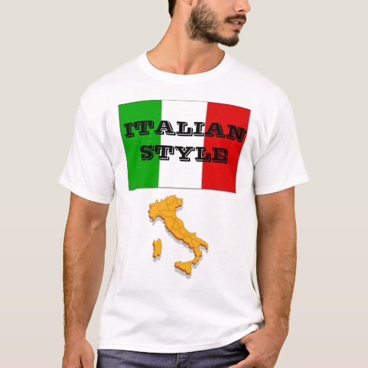 Italiaanse stijl t-shirt (Voorkant)