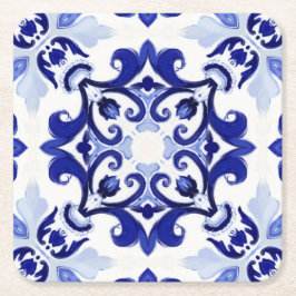 Italiaanse stijl, tegels, majolica All-Over Print Kartonnen Onderzetters