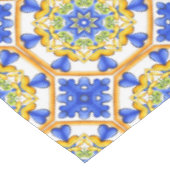 Italiaanse stijl, tegels, majolica All-Over Print Tafelkleed (Gekanteld)