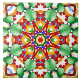 Italiaanse stijl, tegels, majolica All-Over Print Tegeltje