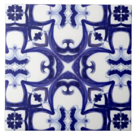 Italiaanse stijl, tegels, majolica All-Over Print Tegeltje