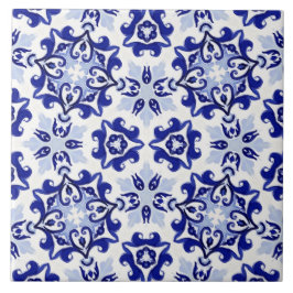 Italiaanse stijl, tegels, majolica All-Over Print Tegeltje