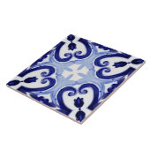 Italiaanse stijl, tegels, majolica All-Over Print Tegeltje (Zijkant)