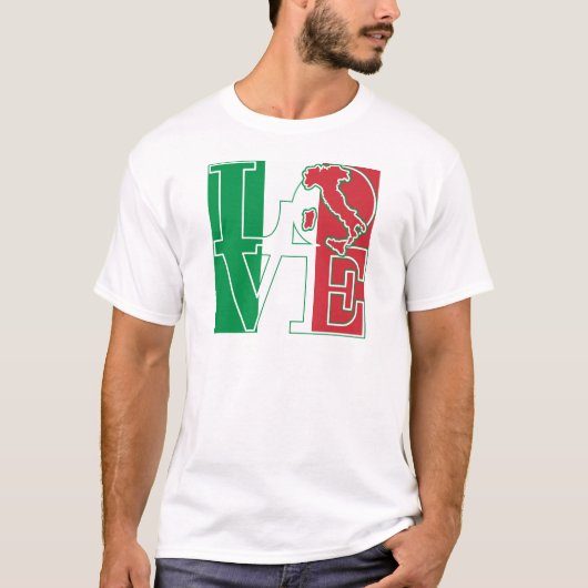 Italiaanse stijl VERLIEPEN T-shirt (Voorkant)