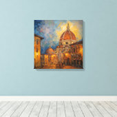 Italiaanse straat | Florence, Italië | Reis Canvas Afdruk (Insitu (Houten vloer))