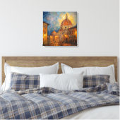 Italiaanse straat | Florence, Italië | Reis Canvas Afdruk (Insitu (Slaapkamer))