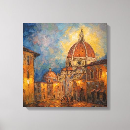 Italiaanse straat | Florence, Italië | Reis Canvas Afdruk (Voorkant)