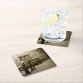 Italiaanse straat in het onderzetter sepia (Insitu)