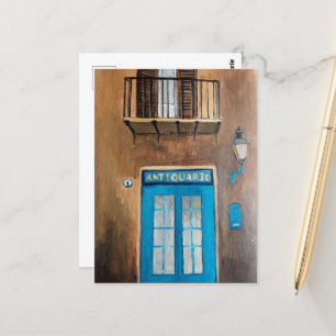 Italiaanse straat Italië Reis Deuren Briefkaart