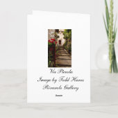 Italiaanse straat - Wenskaart Kaart (Achterkant)