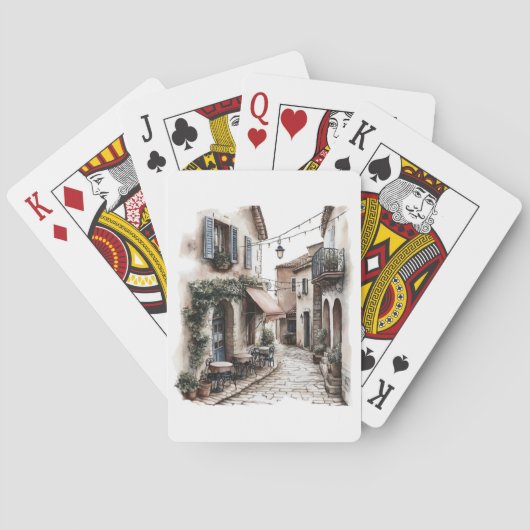 Italiaanse straatkaarten pokerkaarten (Achterkant)