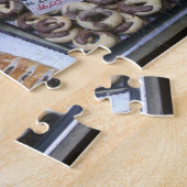 Italiaanse straatverkoper, banketbakkerswinkel legpuzzel (Zijkant)