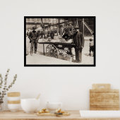 Italiaanse straatverkoper feast 1908 poster (Keuken)