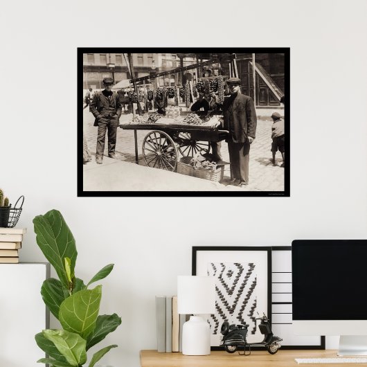 Italiaanse straatverkoper feast 1908 poster (Thuiskantoor)