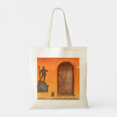 Italiaanse Street Art Door Tote Bag (Achterkant)