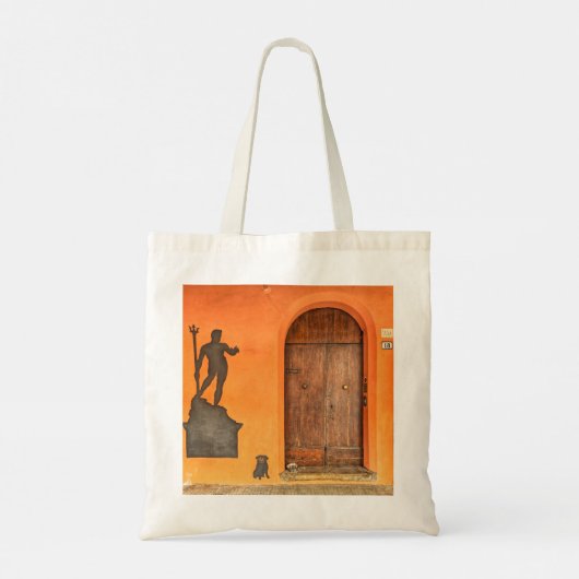 Italiaanse Street Art Door Tote Bag (Achterkant)