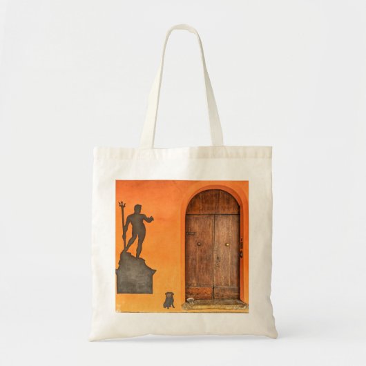 Italiaanse Street Art Door Tote Bag (Voorkant)