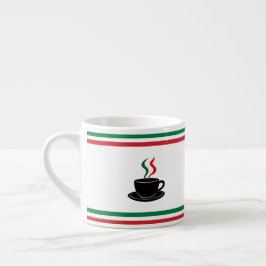 Italiaanse strepen espresso kop