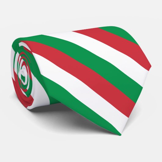 Italiaanse Stropdassen, mode Italiaanse vlag, bedr Stropdas (Opgerold)