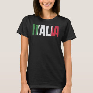 Italiaanse supporters Italiaans football voetbal T-shirt