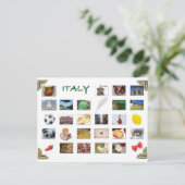 Italiaanse symbolen briefkaart (Staand voorkant)