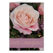 Italiaanse sympathie rozen - sentite condoglianze (Voorkant)