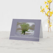 Italiaanse sympathie rozen - sentite condoglianze kaart (Gele Bloem)