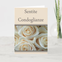 Italiaanse sympathie rozen - sentite condoglianze