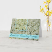 Italiaanse sympathie rozen - sentite condoglianze kaart (Gele Bloem)