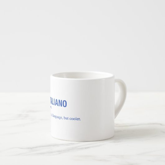 ITALIAANSE taal Espresso Kop (Voorkant rechts)