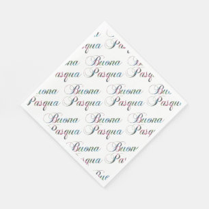 Italiaanse taal Happy Pasona Pasqua Napkins Servet