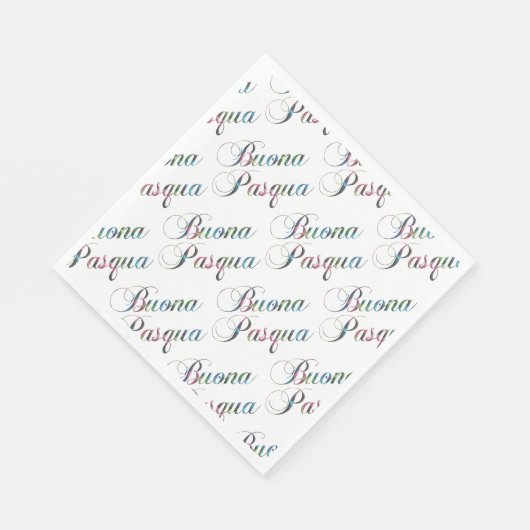 Italiaanse taal Happy Pasona Pasqua Napkins Servet (Hoek)