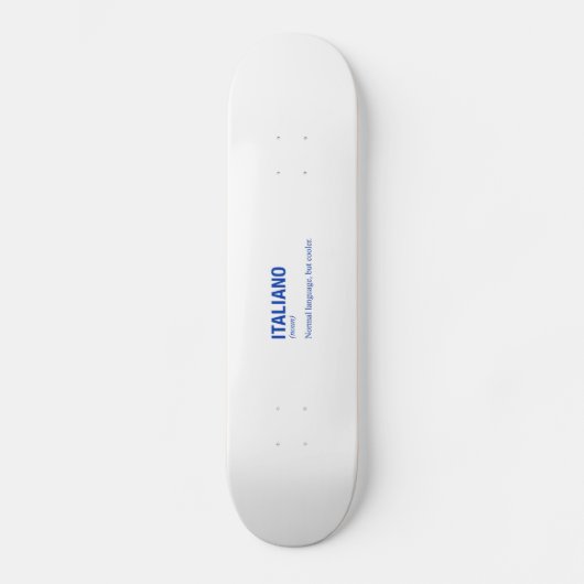 ITALIAANSE taal Persoonlijk Skateboard (Voorkant)