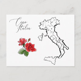 *~* Italiaanse taalkaart van Italië Briefkaart