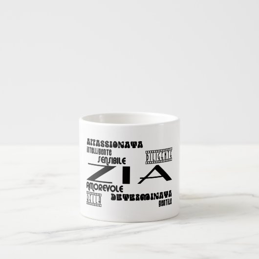Italiaanse tantes : Kwaliteit Espresso Kop (Voorkant)