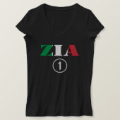 Italiaanse tantes: Zia Numero Uno T-shirt (Design voorkant)
