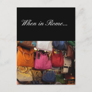 Italiaanse tassen - Rome, Italië Briefkaart