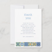 Italiaanse Tegels | Citroen Bruidsmeisje Feest Dan Bedankkaart (Voorkant)