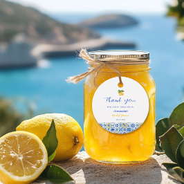 Italiaanse Tegels Citroen Gelato Zomer Bruiloft Fe Bedankjes Labels
