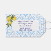 Italiaanse Tegels Citroenen gepersonaliseerde Moed Cadeaulabel (Voorkant (Horizontaal))