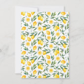 Italiaanse Tegels | Lemon Theme Summer Vrijgezelle Kaart (Achterkant)