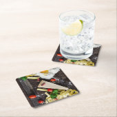 Italiaanse tekst over voedsel personaliseren kartonnen onderzetters (Insitu)