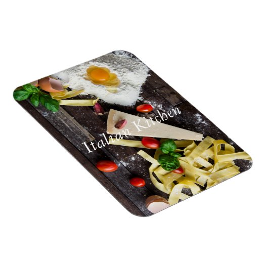 Italiaanse tekst over voedsel personaliseren magneet (Rechterzijde)